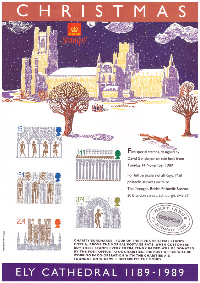 (image for) 1989 Christmas Post Office A4 poster. PL(P)3675 8/89 CG(E).